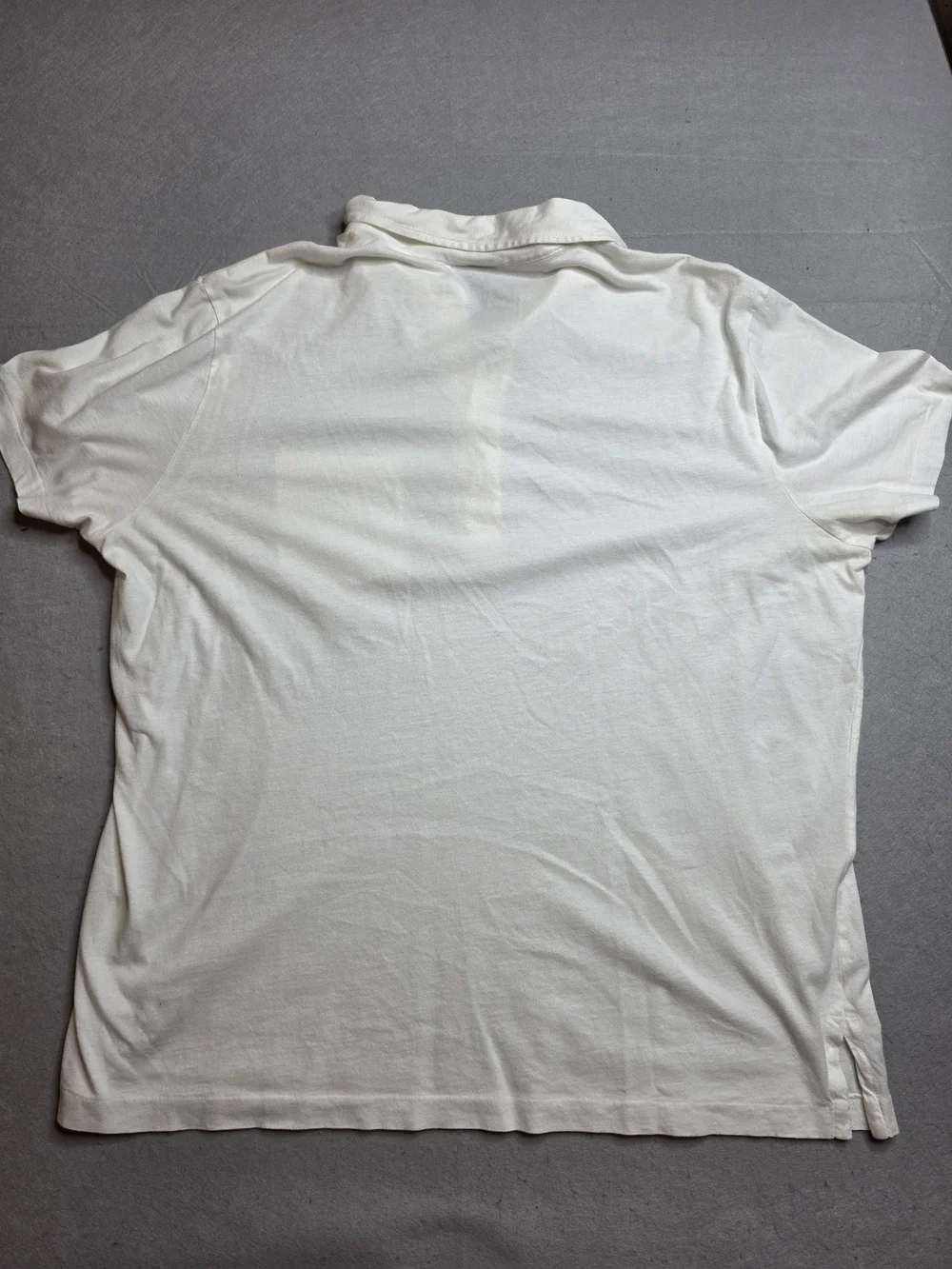 Ralph Lauren Off-White Cotton Polo with Chest Pocket XL‎